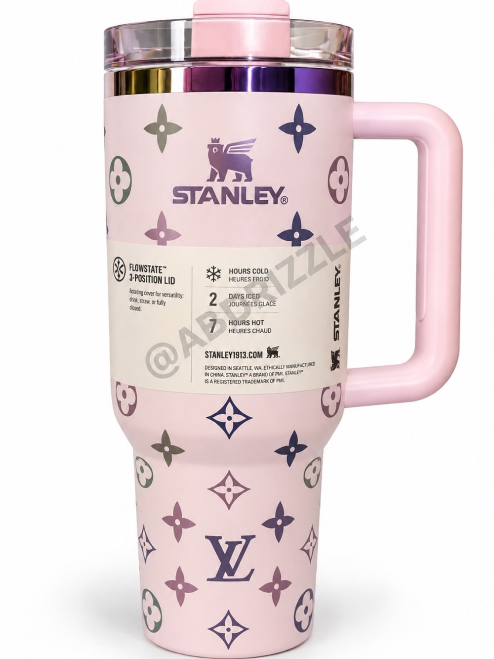 Stanley Pink Quencher Tumbler with Handle NEW